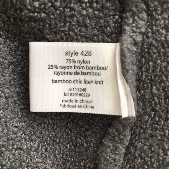 BAREFOOT DREAMS Dark Gray Bamboo Chic Lite Knit Open Front Cardigan - Picture 3 of 11